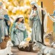 Glitzhome 12pcs Deluxe Blue Resin Nativity Figurine Set