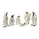 Glitzhome 6pcs Ivory Resin Nativity Figurine Set