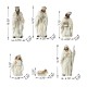 Glitzhome 6pcs Ivory Resin Nativity Figurine Set