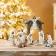 Glitzhome 11pcs Ivory Resin Nativity Figurine Set