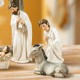 Glitzhome 11pcs Ivory Resin Nativity Figurine Set