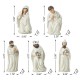 Glitzhome 11pcs Ivory Resin Nativity Figurine Set