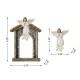 Glitzhome 11pcs Ivory Resin Nativity Figurine Set