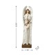 Glitzhome 30.5"H Ivory Resin Nativity Angel Figurine