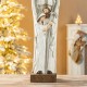 Glitzhome 30.5"H Ivory Resin Nativity Angel Figurine