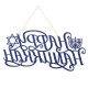 Glitzhome 24"L Metal "HAPPY Hanukkah" Wall Decor