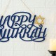 Glitzhome 24"L Metal "HAPPY Hanukkah" Wall Decor