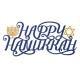 Glitzhome 24"L Metal "HAPPY Hanukkah" Wall Decor