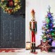 Glitzhome 42"H Wooden Christmas King Nutcracker