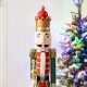 Glitzhome 42"H Wooden Christmas King Nutcracker