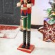 Glitzhome 42"H Wooden Christmas Soldier Nutcracker