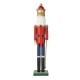 Glitzhome 54"H Wooden Christmas Glitter King Nutcracker