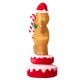 Glitzhome 6FT Lighted Inflatable Rotating Gingerbread Man Décor