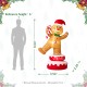 Glitzhome 6FT Lighted Inflatable Rotating Gingerbread Man Décor