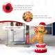 Glitzhome 6FT Lighted Inflatable Rotating Gingerbread Man Décor