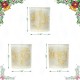 Glitzhome Set of 3 Nativity Glass Votive/Pillar Candle Holders