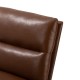 Glitzhome Modern Coffee Thick Leatherette Accent Chair