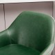 Glitzhome Set of 3 Mid-Century Modern Hunter Green Leatherette Gaslift Adjustable Swivel Bar Stool