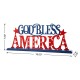 Glitzhome Glitzhome 18"L Wood & Metal "GOD BLESS AMERICA" Table Decor