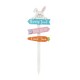Glitzhome 36"H Wooden Easter Bunny Yard Stake (KD)