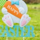 Glitzhome 30"H Easter Metal Bunny Yard Stake (KD)