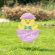 Glitzhome 24"H Easter Metal Chick Egg Yard Stake (KD)