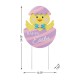 Glitzhome 24"H Easter Metal Chick Egg Yard Stake (KD)