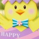 Glitzhome 24"H Easter Metal Chick Egg Yard Stake (KD)