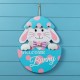 Glitzhome 24"H Easter Metal Bunny Egg Yard Stake (KD)