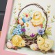 Glitzhome 24"H Easter Wooden Chicks Easel Porch Sign