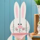 Glitzhome 30"H Easter Wooden Bunny Porch Decor