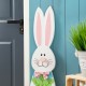 Glitzhome 42“H Easter Wooden Bunny Welcome Porch Sign