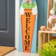 Glitzhome 42“H Easter Wooden Bunny Welcome Porch Sign