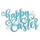 Glitzhome 18"L Easter Metal "Happy Easter" Door Hanger