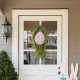 Glitzhome Set of Two 17"H Easter Wooden Eggs Door Hanger