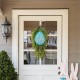 Glitzhome Set of Two 17"H Easter Wooden Eggs Door Hanger