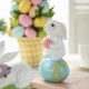 Glitzhome 4.5"H Set of Three Easter Resin Bunny Table Decor