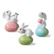 Glitzhome 4.5"H Set of Three Easter Resin Bunny Table Decor