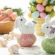 Glitzhome 4.5"H Set of Three Easter Resin Bunny Table Decor