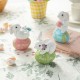 Glitzhome 4.5"H Set of Three Easter Resin Bunny Table Decor