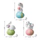 Glitzhome 4.5"H Set of Three Easter Resin Bunny Table Decor