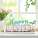 Glitzhome 15.75"H Easter Wooden "Happy Easter"Table Decor