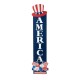 Glitzhome 42"H Patriotic Americana Wooden AMERICA Porch Decor