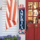 Glitzhome 42"H Patriotic Americana Wooden AMERICA Porch Decor