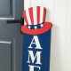 Glitzhome 42"H Patriotic Americana Wooden AMERICA Porch Decor