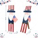 Glitzhome 36"H Patriotic Americana Wooden Uncle Sam Porch Decor