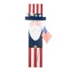 Glitzhome 36"H Patriotic Americana Wooden Uncle Sam Porch Decor