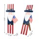 Glitzhome 36"H Patriotic Americana Wooden Uncle Sam Porch Decor