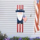 Glitzhome 36"H Patriotic Americana Wooden Uncle Sam Porch Decor