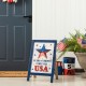 Glitzhome 24"H Patriotic Americana Wooden Easel Porch Decor